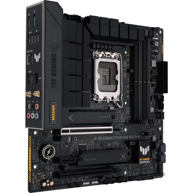 ASUS TUF GAMING B760M-PLUS WIFI D4 Mainboard Sockel Intel LGA 1700 – Bild 1