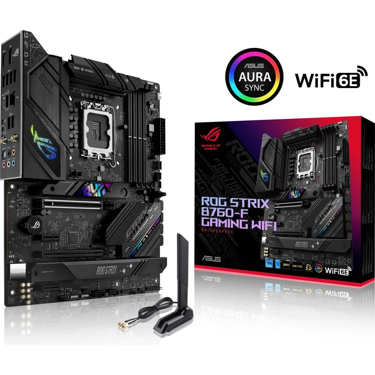ASUS ROG STRIX B760-F GAMING WIFI Mainboard Sockel Intel LGA 1700 – Bild 1