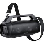 Anker Soundcore Motion Boom Plus tragbarer Bluetooth-Lautsprecher, wasserfest, IP67 mit PartyCast 2.0, schwarz