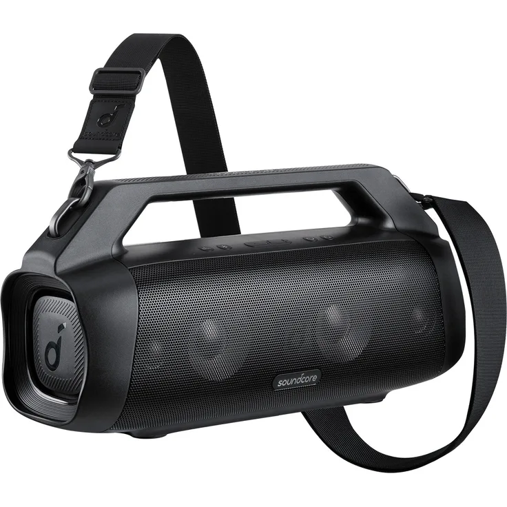 Anker Soundcore Motion Boom Plus tragbarer Bluetooth-Lautsprecher, wasserfest, IP67 mit PartyCast 2.0, schwarz