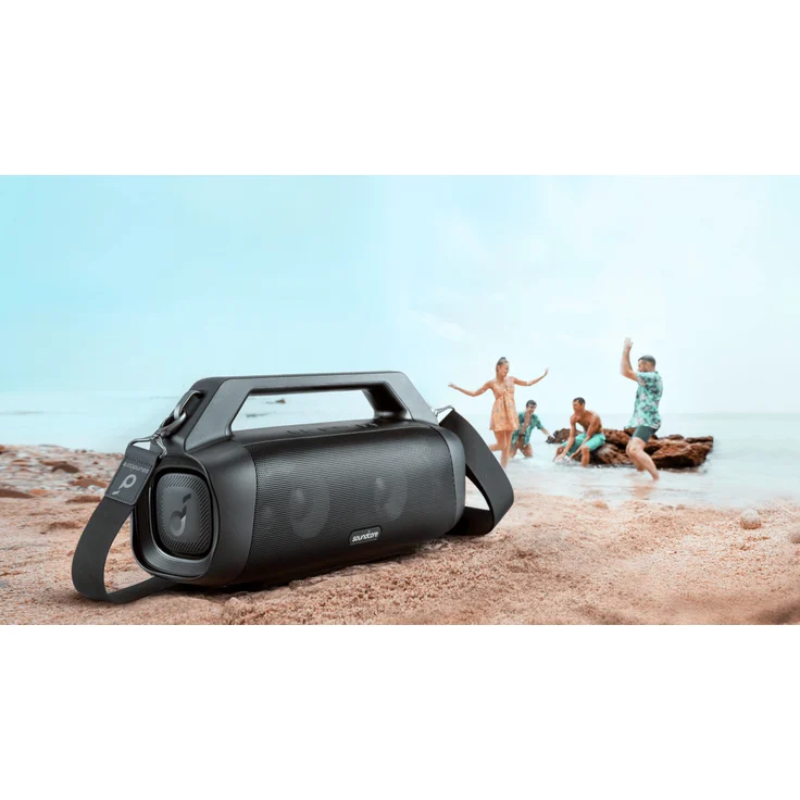 Anker Soundcore Motion Boom Plus tragbarer Bluetooth-Lautsprecher, wasserfest, IP67 mit PartyCast 2.0, schwarz – Bild 8