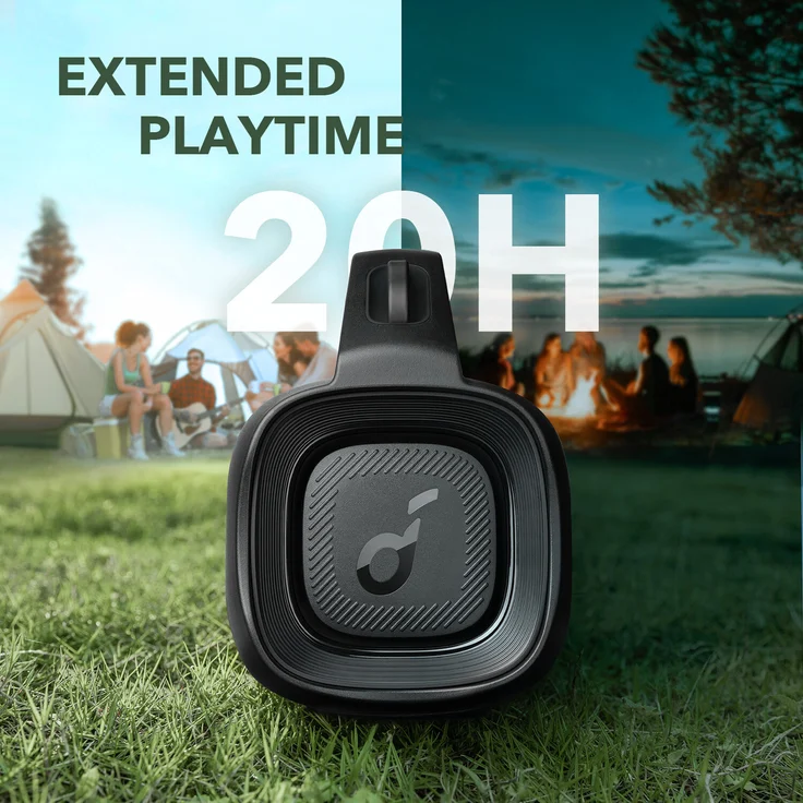 Anker Soundcore Motion Boom Plus tragbarer Bluetooth-Lautsprecher, wasserfest, IP67 mit PartyCast 2.0, schwarz – Bild 5