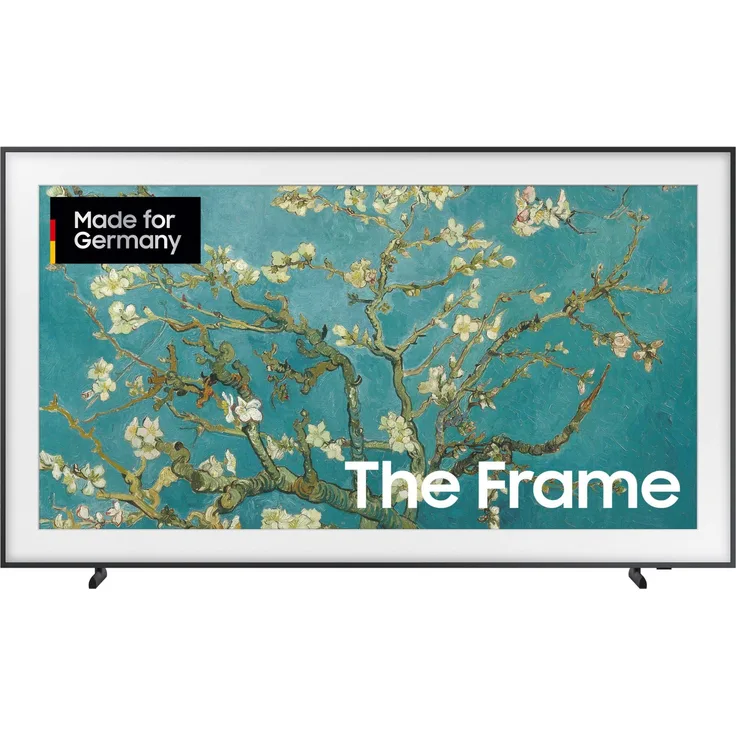 Samsung GQ85LS03BGU The Frame (2023) 214 cm (85 Zoll) QLED Smart TV (Ultra HD, HDR10+ Adaptive, HDR10+ Gaming, HDR, HLG, Edge LED) HD-Triple-Tuner (Satellit, Antenne, Kabel) Modelljahr 2023 Energieklasse G (DE-Modell)