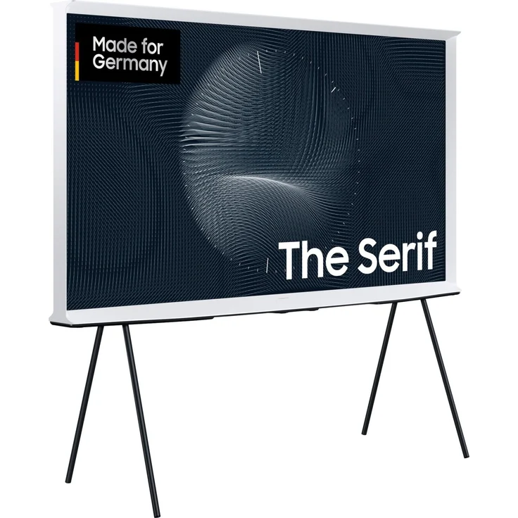 Samsung GQ50LS01BGU The Serif (2023) 125 cm (50 Zoll) QLED Smart TV (Ultra HD, HDR10+ Adaptive, HDR10+ Gaming, HDR, HLG, Edge LED) HD-Triple-Tuner (Satellit, Antenne, Kabel) Modelljahr 2023 Energieklasse G (DE-Modell) – Bild 4