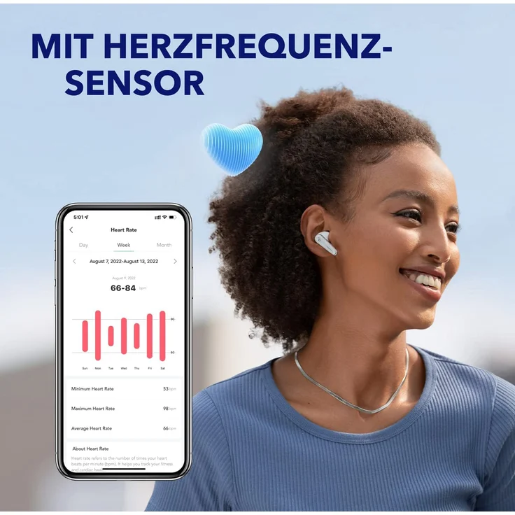 Anker Soundcore Liberty4 In-Ear-Kopfhörer (Freisprechfunktion), grau – Bild 4