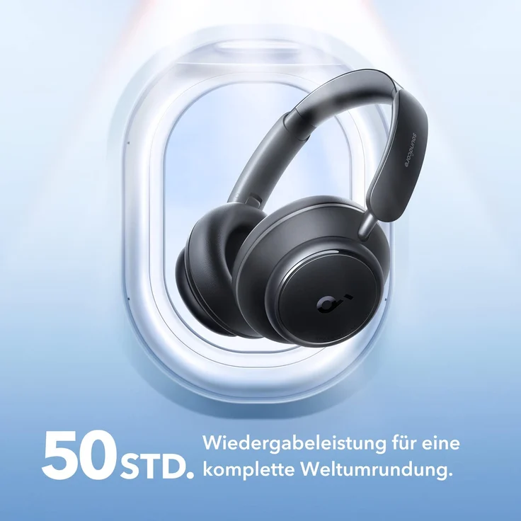 Anker Soundcore Space Q45 Over-Ear-Kopfhörer (Schnellladefunktion (5 Minuten für 4 h Laufzeit)), schwarz – Bild 5