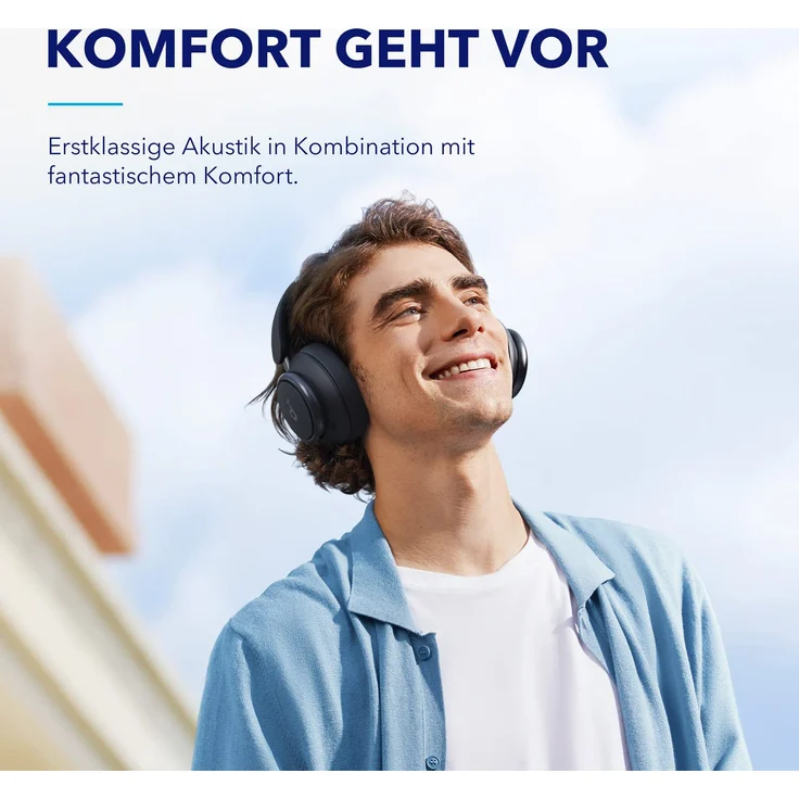 Anker Soundcore Space Q45 Over-Ear-Kopfhörer (Schnellladefunktion (5 Minuten für 4 h Laufzeit)), schwarz – Bild 7