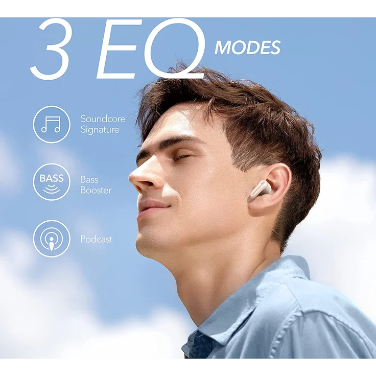 Anker Soundcore Life P2 Mini In-Ear-Kopfhörer (Schnellladefunktion), oat white – Bild 3