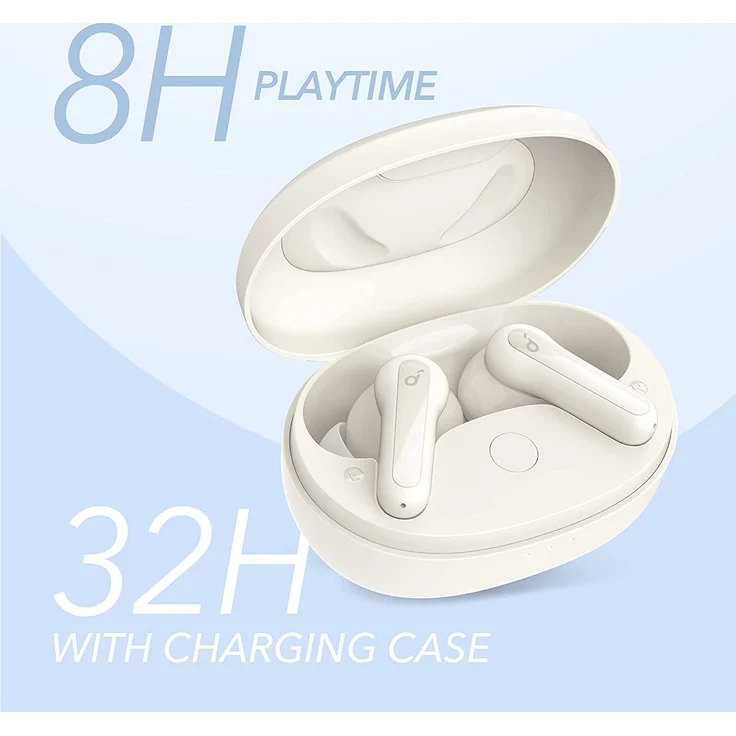 Anker Soundcore Life P2 Mini In-Ear-Kopfhörer (Schnellladefunktion), oat white – Bild 6