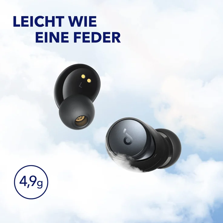 Anker Soundcore A40 In-Ear-Kopfhörer (Schnellladefunktion (10 Minuten für 4 h Laufzeit), Freisprechfunktion, MultiPoint), schwarz – Bild 7