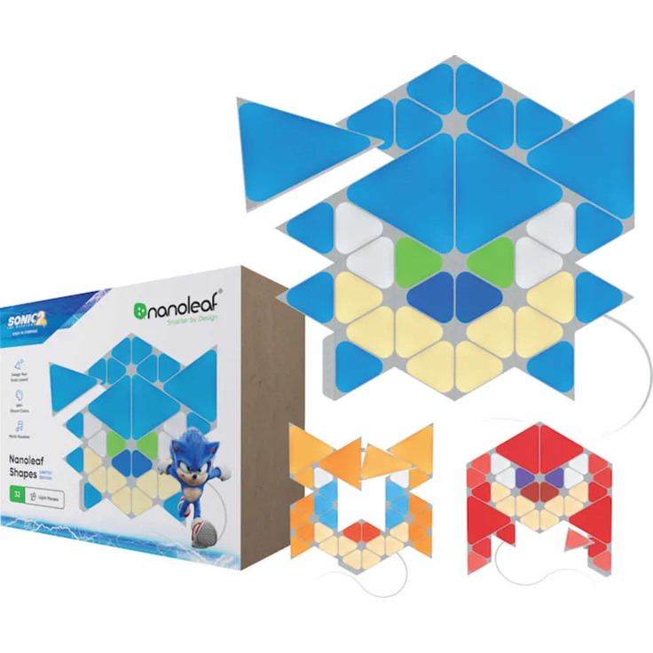 Nanoleaf Shapes Sonic Starter Kit Triangles & Mini - 32 Panels – Bild 1