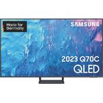 Samsung GQ65Q70CAT 163 cm (65 Zoll) QLED Smart TV (Ultra HD, HDR10+ Adaptive, HDR10+ Gaming, HDR, HLG, Edge LED) Twin-HD-Triple-Tuner (Satellit, Antenne, Kabel) Modelljahr 2023 Energieklasse F (DE-Modell)