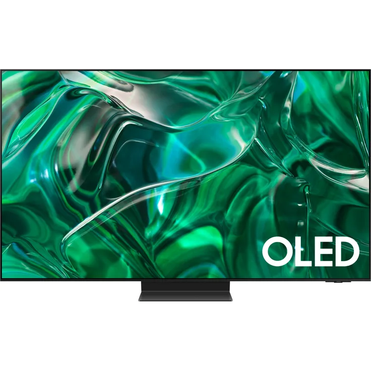 Samsung GQ65S95CAT 163 cm (65 Zoll) QD-OLED Smart TV (Ultra HD, HDR10+ Adaptive, HDR10+ Gaming, HDR, HLG, OLED) Twin-HD-Triple-Tuner (Satellit, Antenne, Kabel) Modelljahr 2023 Energieklasse F (DE-Modell)