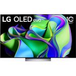 LG OLED Evo C3 - OLED55C37LA 139 cm (55 Zoll) Smart TV (Ultra HD, Dolby Vision, HDR10, HDR, HLG, OLED) Twin-HD-Triple-Tuner (Satellit, Antenne, Kabel) Modelljahr 2023 Energieklasse G (DE-Modell)