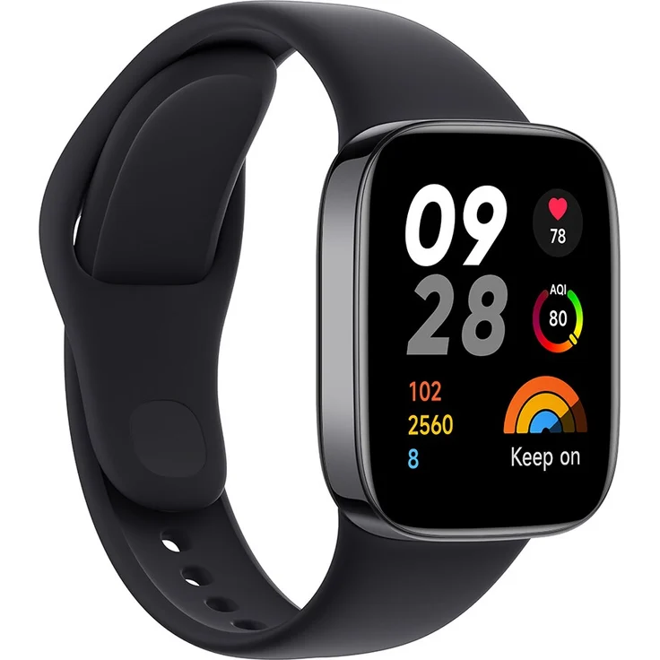Xiaomi Redmi Watch 3 Smartwatch GPS, Unisex, Einheitsgröße, TPU-Armband, Black – Bild 1