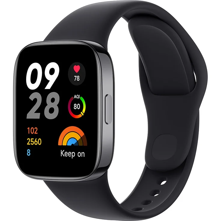 Xiaomi Redmi Watch 3 Smartwatch GPS, Unisex, Einheitsgröße, TPU-Armband, Black – Bild 2