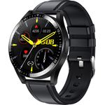 Denver SWC-372 Smartwatch Unisex, 38 mm, Polymer, Metallgehäuse, Kunststoffarmband, Schwarz
