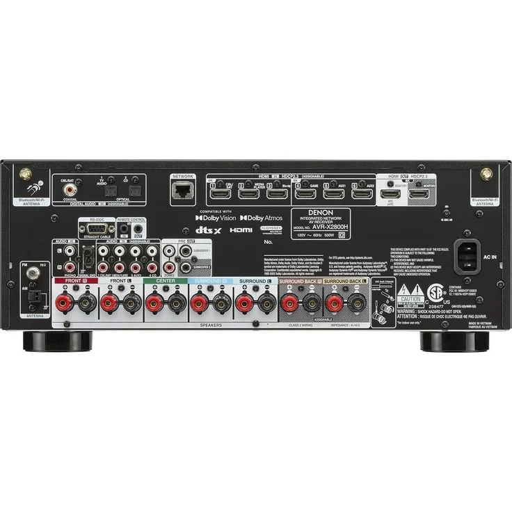 Denon AVR-X28000H 7.2-Kanal AV-Receiver (8K, 150 W pro Kanal, Dolby Atmos), schwarz – Bild 4