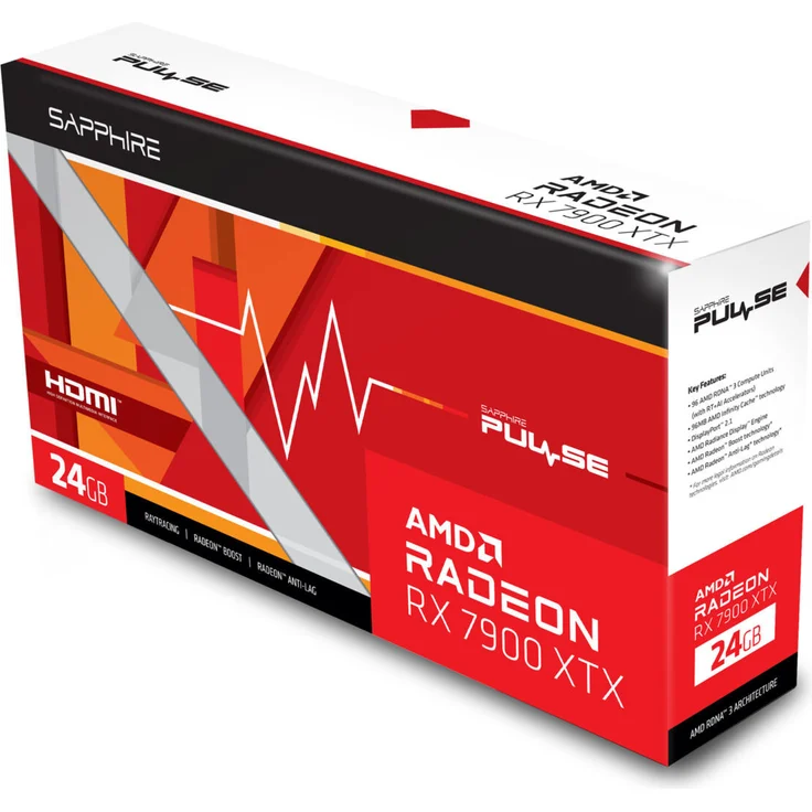Sapphire Pulse Radeon RX 7900 XTX - 24GB GDDR6, HDMI, DisplayPort (11322-02-20G) – Bild 6