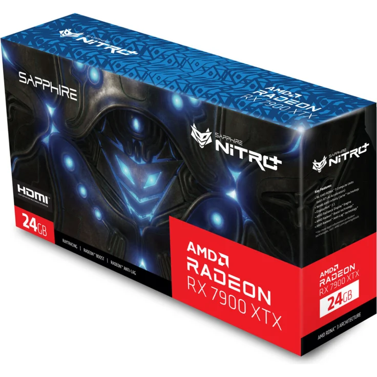 Sapphire Nitro+ Radeon RX 7900 XTX Vapor-X - 24GB GDDR6, HDMI, DisplayPort (11322-01-40G) – Bild 7