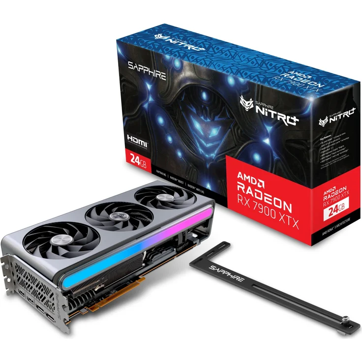 Sapphire Nitro+ Radeon RX 7900 XTX Vapor-X - 24GB GDDR6, HDMI, DisplayPort (11322-01-40G) – Bild 1