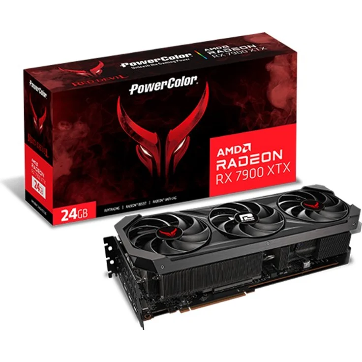 PowerColor Radeon RX 7900 XTX Red Devil - 24GB GDDR6, HDMI, DisplayPort (RX 7900 XTX 24G-E/OC) – Bild 1