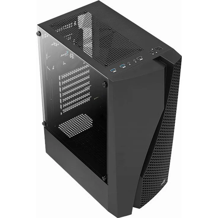 Aerocool Blade Tower-Gehäuse, schwarz, Tempered Glass – Bild 3