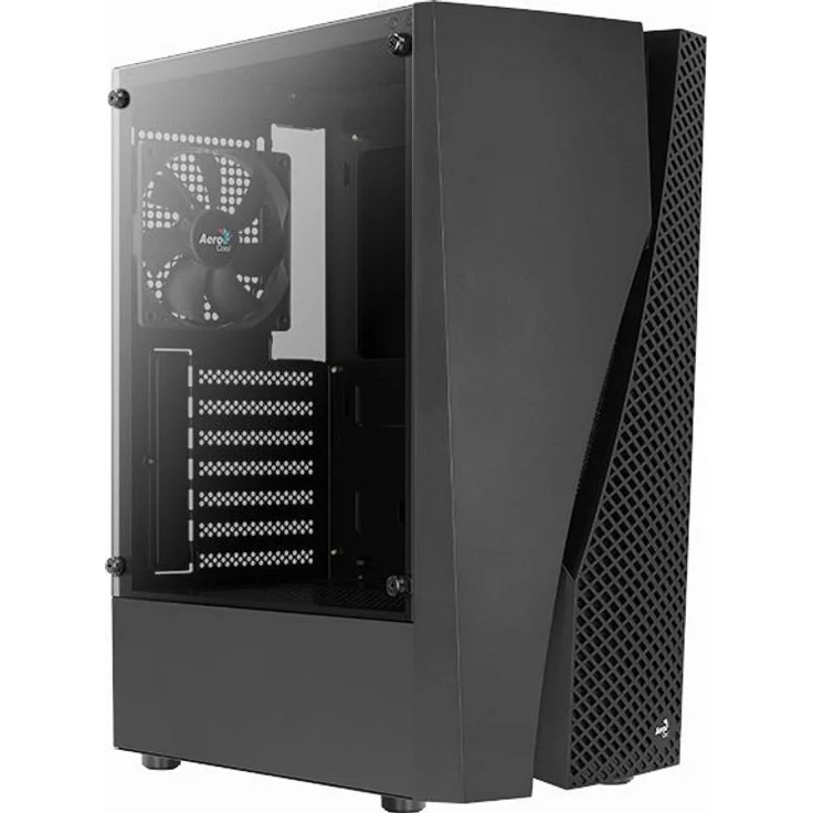 Aerocool Blade Tower-Gehäuse, schwarz, Tempered Glass – Bild 1