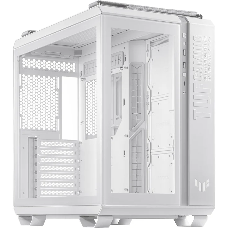 ASUS TUF Gaming GT502 White Edition, weiß, Glasfenster – Bild 1
