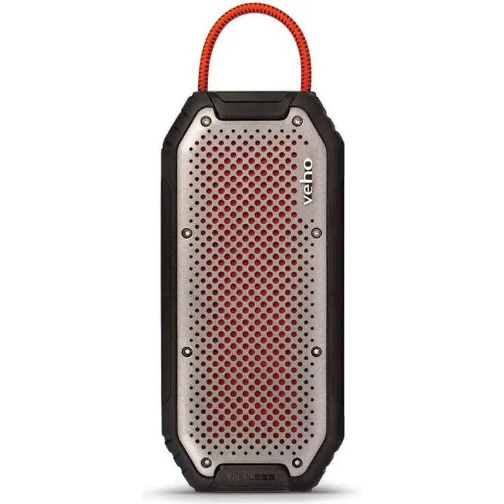 Veho MX-1 Robuster kabelloser Bluetooth-Lautsprecher, schwarz