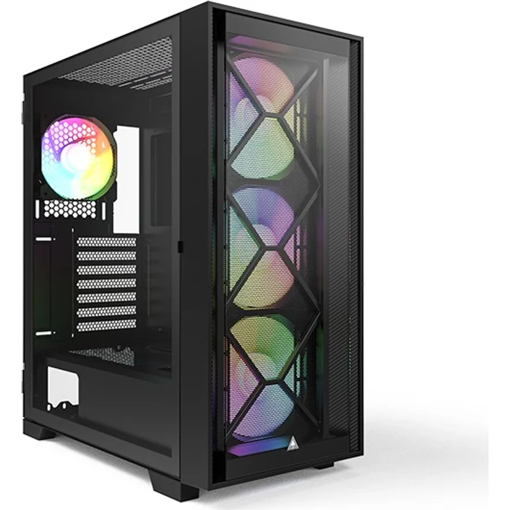 Montech AIR 1000 Premium, Midi-Tower, Tempered Glass, - schwarz (AIR 1000 PREMIUM BK) – Bild 1