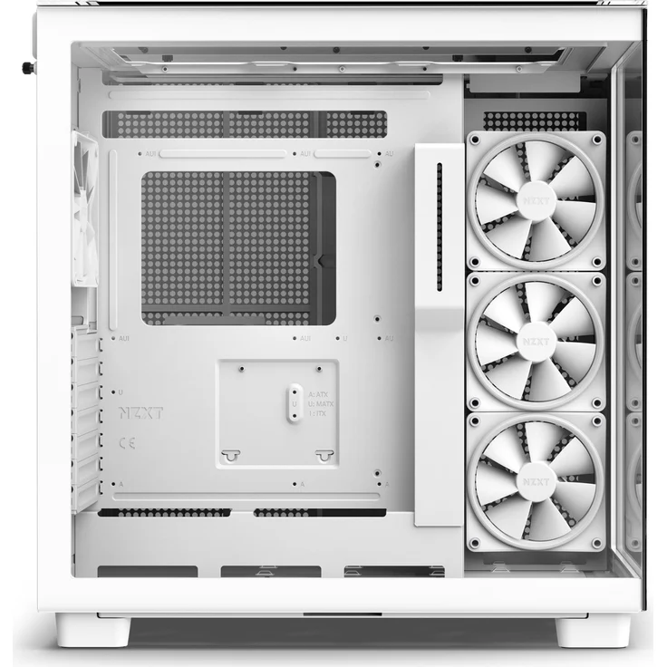 NZXT H9 Elite All White Tower-Gehäuse, weiß, Tempered Glass – Bild 3