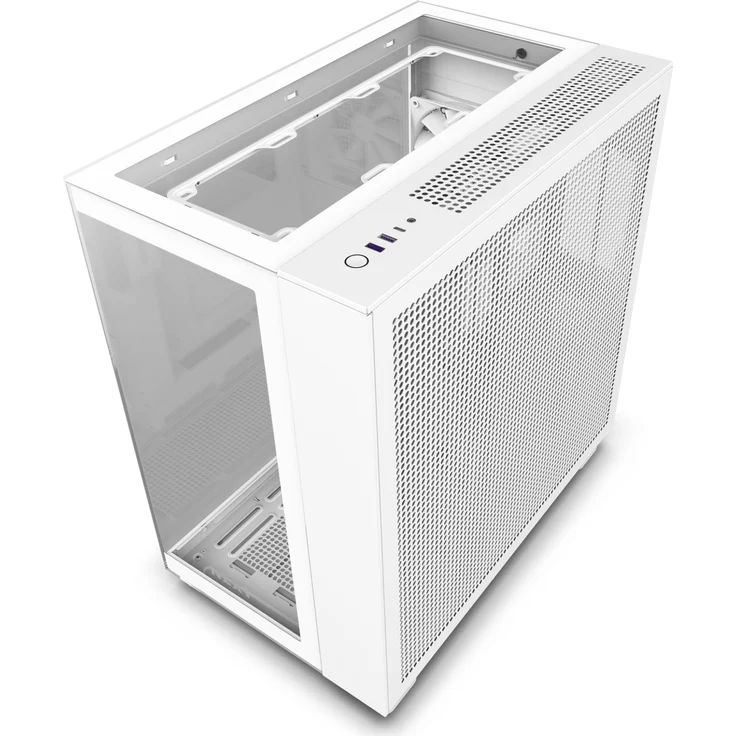 NZXT H9 Elite All White Tower-Gehäuse, weiß, Tempered Glass – Bild 2
