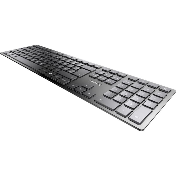 Cherry KW 9100 SLIM, Tastatur, Bluetooth, USB Dongle, QWERTZ, mechanisch, schwarz (JK-9100DE-2) – Bild 2