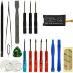 VHBW Akku Ersatz für Samsung GH43-04611B für Smartwatch Uhr Fitnessarmband (200mAh, 3,85V, Li-Polymer) + Werkzeug-Set