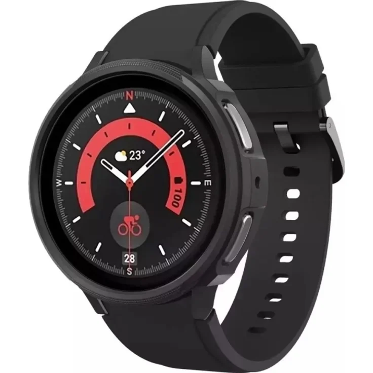 Spigen Liquid Air Case für R920 Samsung Galaxy Watch 5 Pro 45mm - matt black – Bild 2