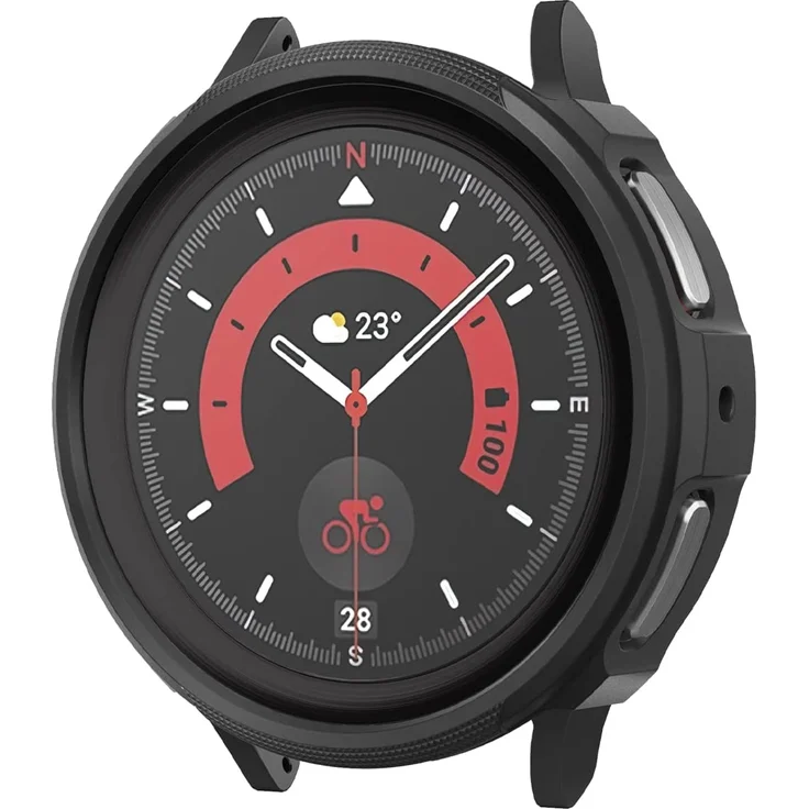 Spigen Liquid Air Case für R920 Samsung Galaxy Watch 5 Pro 45mm - matt black – Bild 1