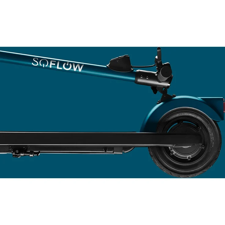 SoFlow SO2 AIR 2. Gen E-Scooter, mit Strassenzulassung, Schwarz/Grün, 20 km/h – Bild 8