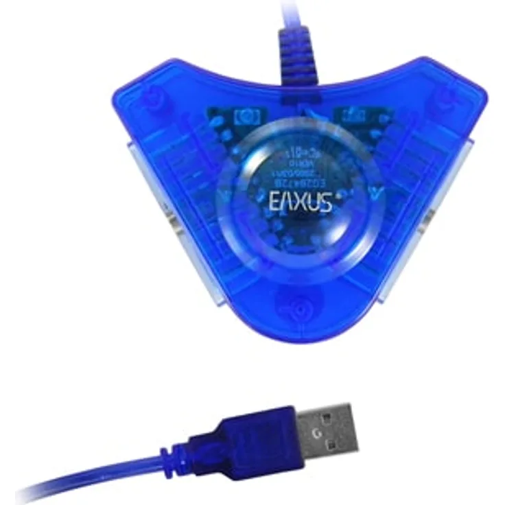 Eaxus Playstation 1, 2 zu PC USB Gamepad / Controller DUAL Adapter