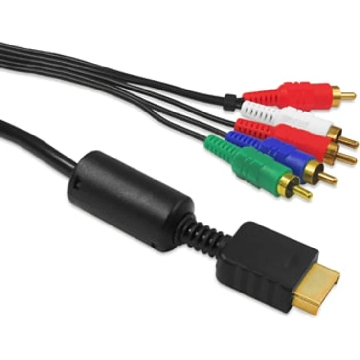 Eaxus PS2 / PS3 YUV Komponenten Kabel 1,5 m, Component für TV, Monitor, Beamer – Bild 3