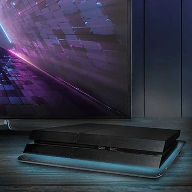 Eaxus USB Lüfter Padeax für PlayStation 4 und Laptops, blaue LED Lichter, Premium – Bild 6