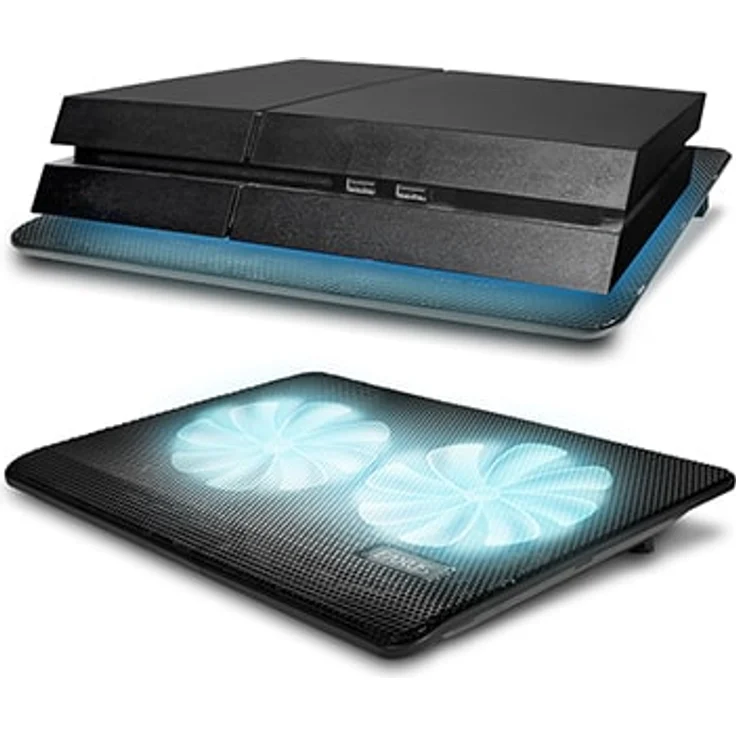 Eaxus USB Lüfter Padeax für PlayStation 4 und Laptops, blaue LED Lichter, Premium – Bild 2