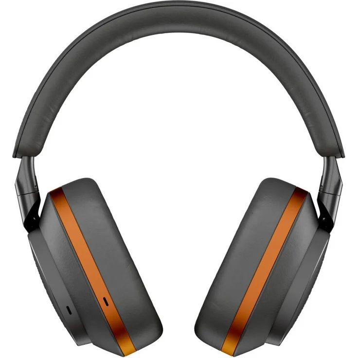 Bowers & Wilkins PX8 McLaren Edition Over-Ear-Kopfhörer mit Hybrides Noise Cancelling, Transparenzmodus, Trägersensor, grau/orange – Bild 2