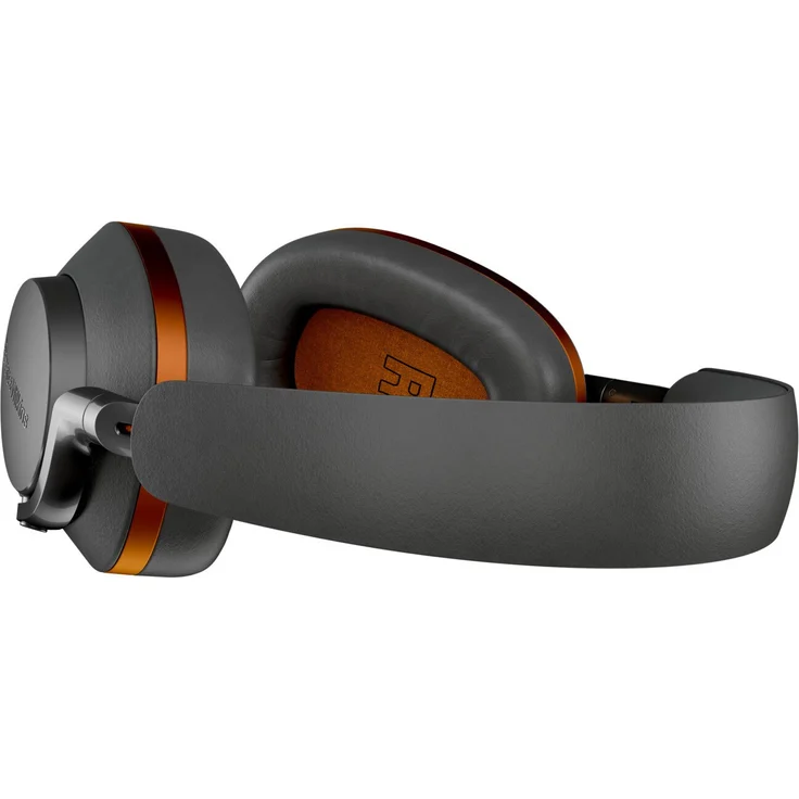 Bowers & Wilkins PX8 McLaren Edition Over-Ear-Kopfhörer mit Hybrides Noise Cancelling, Transparenzmodus, Trägersensor, grau/orange – Bild 6