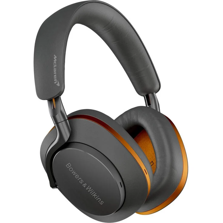 Bowers & Wilkins PX8 McLaren Edition Over-Ear-Kopfhörer mit Hybrides Noise Cancelling, Transparenzmodus, Trägersensor, grau/orange – Bild 1