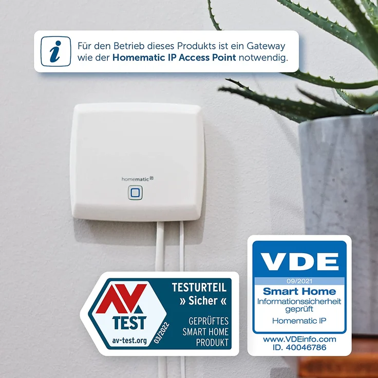 Homematic IP HmIP-SMI55 Smart Home Bewegungsmelder im 55er-Rahmen – innen, Zubehör für Ihr Homematic IP Smart Home mit App-Funktion, für Alarmlösung, schaltet Leuchten, Wandschalter, Energie sparen (151769A0) – Bild 4
