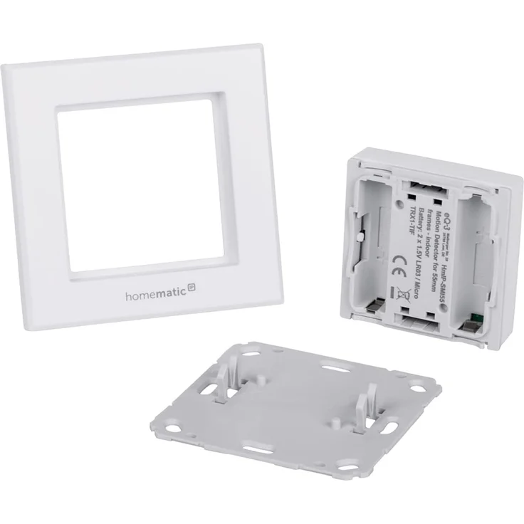 Homematic IP HmIP-SMI55 Smart Home Bewegungsmelder im 55er-Rahmen – innen, Zubehör für Ihr Homematic IP Smart Home mit App-Funktion, für Alarmlösung, schaltet Leuchten, Wandschalter, Energie sparen (151769A0) – Bild 2