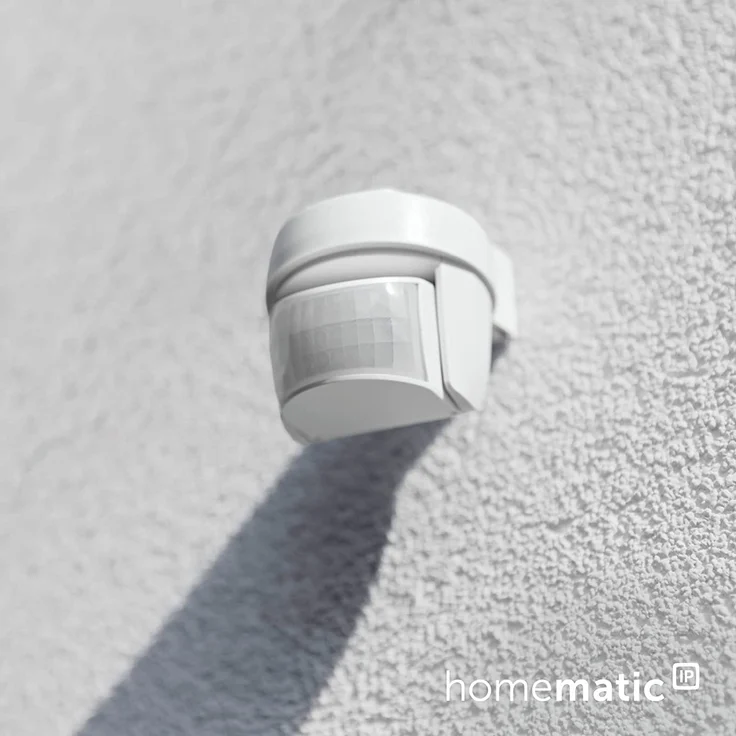 Homematic IP HmIP-SMO Smart Home Bewegungsmelder mit Dämmerungssensor – außen, Zubehör für Ihr Homematic IP Smart Home, Bewegungserkennung, schaltet Leuchten, Energie sparen, weiß (142809A0) – Bild 2