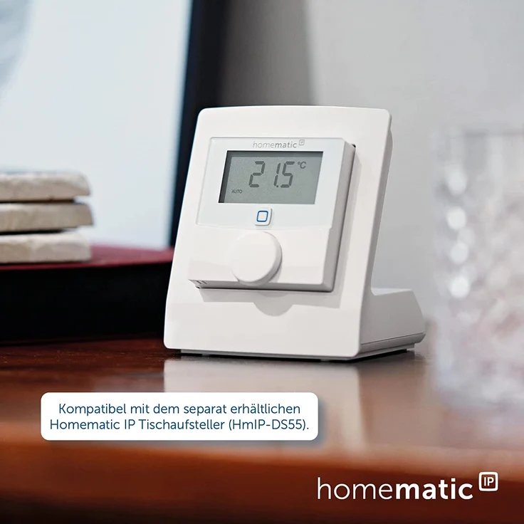 Homematic IP HmIP-WTH-1 Smart Home Wandthermostat mit Luftfeuchtigkeitssensor (V2), digitales Thermostat Heizkörper/Fußbodenheizung mit App, Amazon Alexa, Google Assistant, Temperaturmessung, Energie sparen (156669A0) – Bild 7