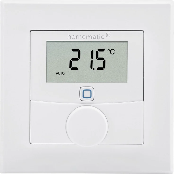 Homematic IP HmIP-WTH-1 Smart Home Wandthermostat mit Luftfeuchtigkeitssensor (V2), digitales Thermostat Heizkörper/Fußbodenheizung mit App, Amazon Alexa, Google Assistant, Temperaturmessung, Energie sparen (156669A0) – Bild 2